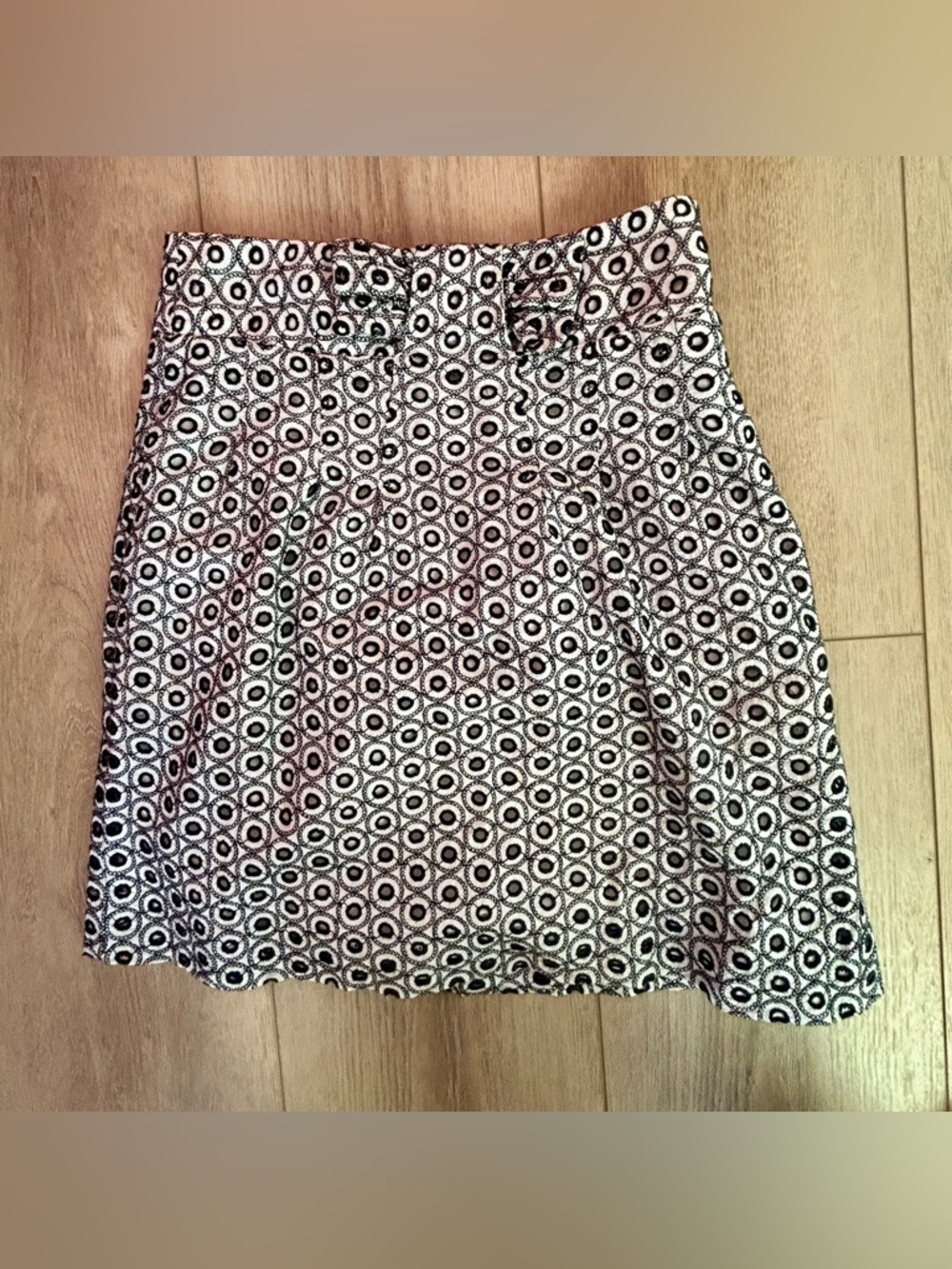 Grace Brand Black & White Eyelet Skirt with Bow